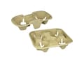 Miniatyrbilde 4 av 5: Kopholder Bakke 215x215x42 mm Natur Pap til 4 bægre,4 ps x 65 stk/krt
