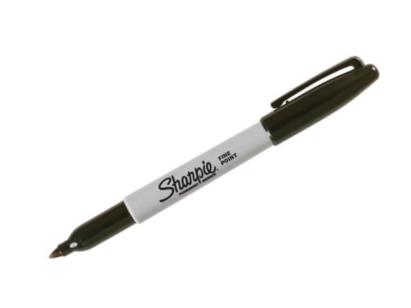 Marker Sharpie® fine sort - (24 stk.)