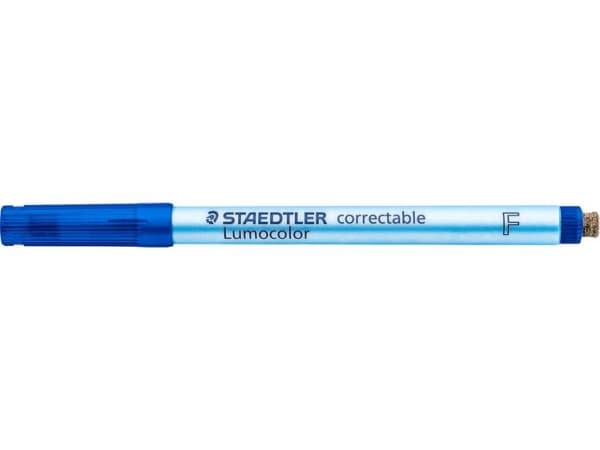 Staedtler Lumocolor 305, Hienojakoinen, 1 väriä, Sininen, 0,6 mm, Vesipohjainen muste