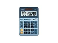 Casio MS-88EM - Skrivebordskalkulator - 8 sifre - solpanel, batteri - blå
