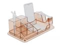 Miniatyrbild 4 av 5: Delock - Bordsorganiserare - plast - genomskinlig brun