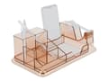 Miniatyrbild 1 av 5: Delock - Bordsorganiserare - plast - genomskinlig brun