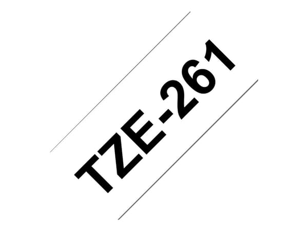 Brother TZe-261 - sort på hvid 36mm x 8m