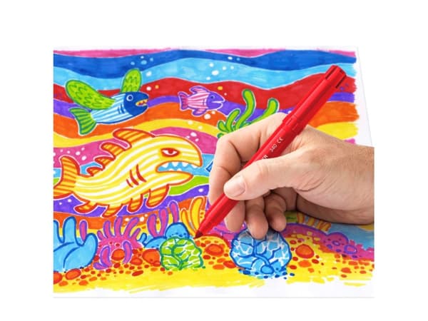 Fiberpen Staedtler Noris Club Jumbo 3mm vandbaseret madfarveblæk (12 stk.)