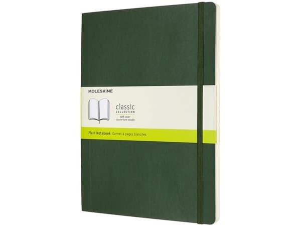 Moleskine Classic, Monokromatisk, Grønn, 192 ark, 70 g/m², Mykt omslag, Universell
