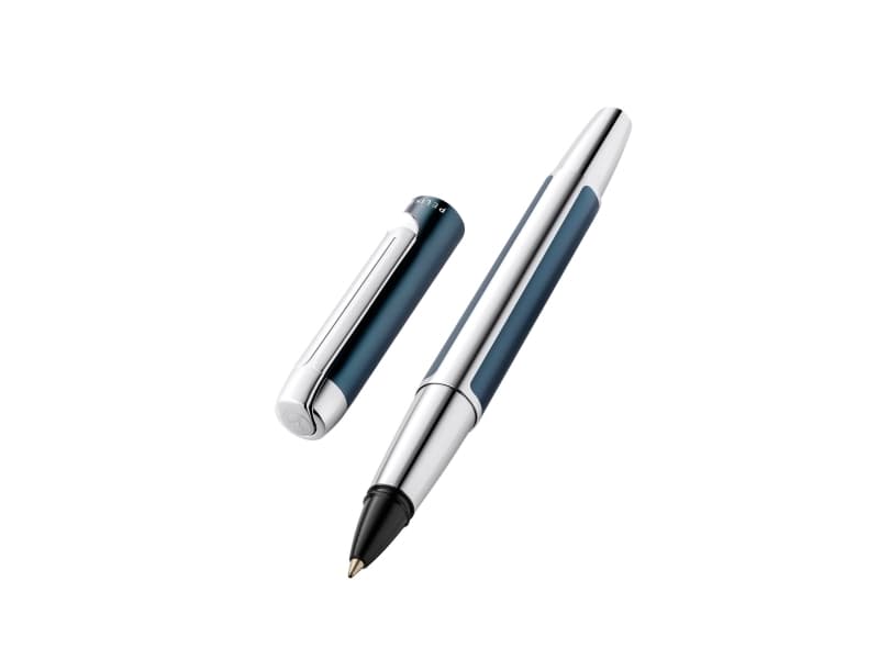 Pelikan Pura R40, Stiftpenna, Bensin, Silver, Svart, Gjuten aluminium, Medium, Tyskland