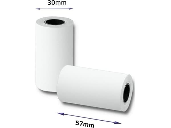 Qoltec - Vit - Roll (5.7 cm x 7 m) 10 rulle (rullar) termisk kvittopapper