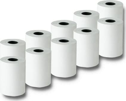 Qoltec - Valkoinen - Rulla (5,7 cm x 15,2 m) - 55 g/m² - 10 rullaa lämpöetikettejä