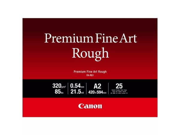 Canon Premium FA-RG1 - Bomull - ru - 21,5 mille - A2 (420 x 594 mm) - 320 g/m² - 25 ark kunstpapir - for imagePROGRAF PRO-1000