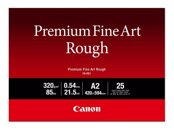 Canon Premium FA-RG1 - Bomull - ru - 21,5 mille - A2 (420 x 594 mm) - 320 g/m² - 25 ark kunstpapir - for imagePROGRAF PRO-1000