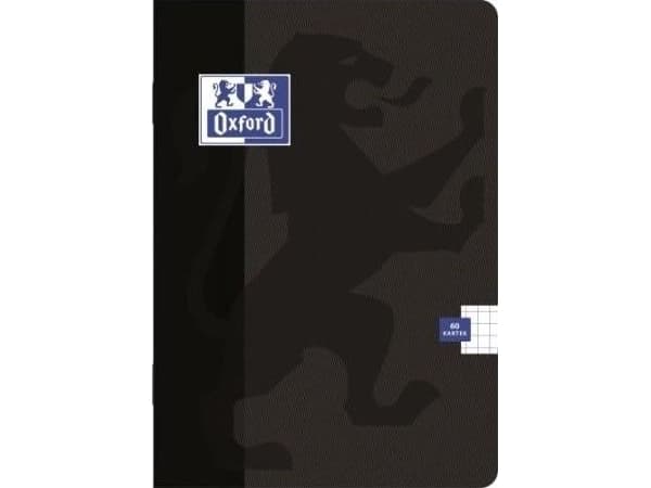 Oxford Notebook A5/60K, checkered Esse black (5 pcs) OXFORD