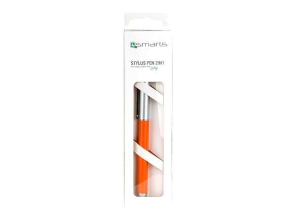 4smarts 2play Stylus Pen 2in1 - Penna/kulspetspenna för mobiltelefon, surfplatta - svart