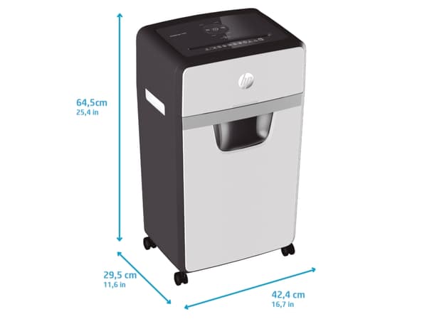 HP 2808, Mikrokutt-makulering, 22 cm, 2 mm, 30 l, 65 dB, Knapper