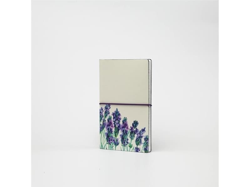 Like U Notebook A5 Ltd M line + flowers grid. Lavender