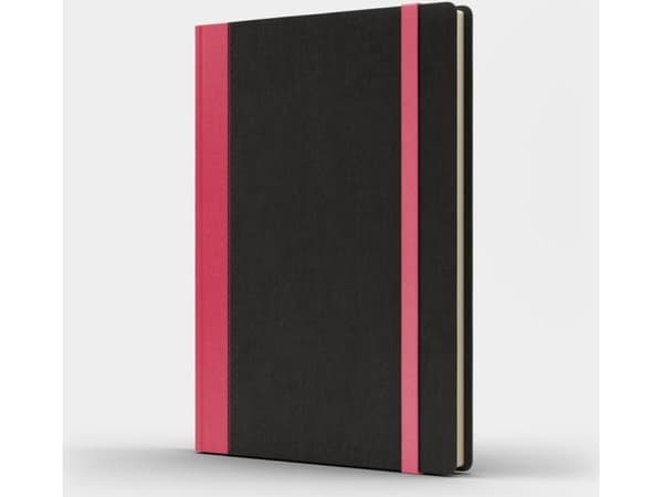 Som U Notebook A5 Pro M+ glatt svart/rosa