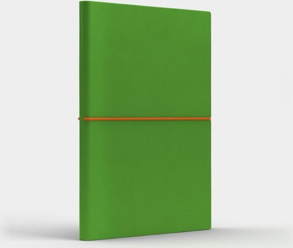 Like U Notebook A5 Fun M light green/orange checkered