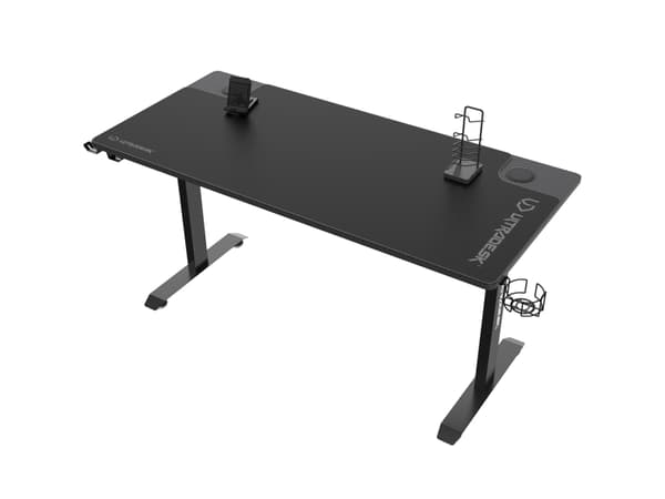 Ultradesk MOMENTUM, Suora, Vapaamuoto, Pelaaminen, Musta, 1520 mm, 700 mm
