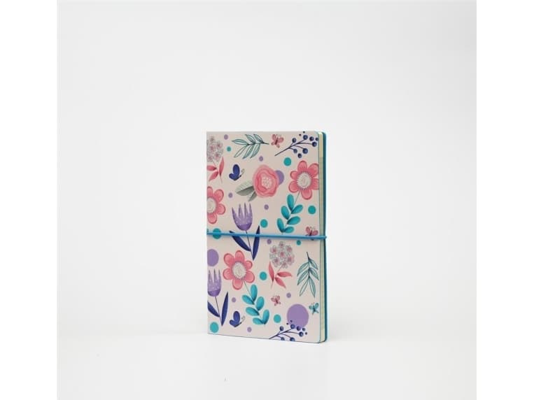 Like U Notebook A5 Ltd M checkered Unicorns. Flowers