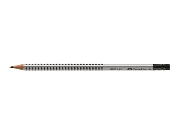 Faber-Castell GRIP 2001, HB, Harmaa, Kolmion muotoinen, 1 kpl