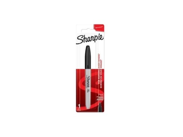 Sharpie permanent tuschpenna med fin spets F 0,9mm svart 1 blister