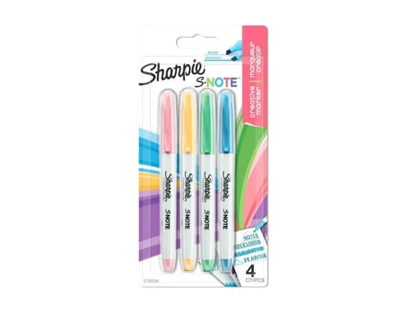 Sharpie 2138234, Multifärg, papper, 4 styck, Blåsa