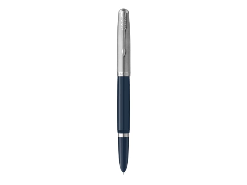 Parker 51, Blå, Rostfritt stål, Svart, Palladium, Rostfritt stål, Medium, Presentask