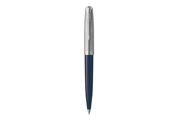 Parker 51, Klämma, Indragbar kulspetspenna med vridfunktion, Svart, 1 styck, Medium
