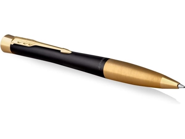 Parker 2143640, Klämma, Indragbar kulspetspenna med vridfunktion, Påfyllnadsbar, Blå, 1 styck, Bold