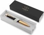 Parker 2143640, Klämma, Indragbar kulspetspenna med vridfunktion, Påfyllnadsbar, Blå, 1 styck, Bold
