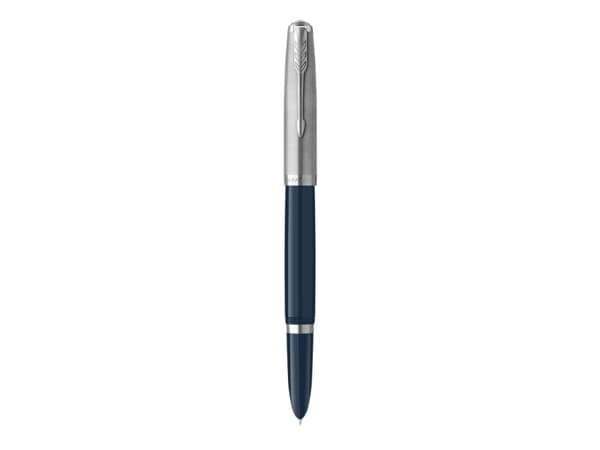 Parker 51, Blå, Palladium, Svart, Palladium, Harts, Fin, Presentask, 1 styck
