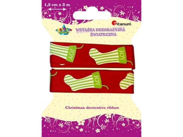 Titanbånd 1,5 cm/3m Xmas DD146