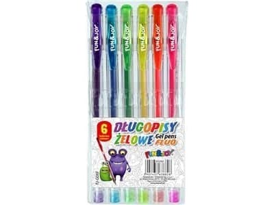 Titanum Fluo gelpenna 6 färger (FJ-G06F)