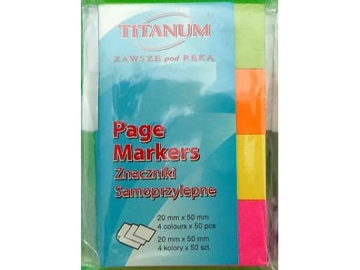 Titanum Idex fluo 4 väriä 20x50 mm