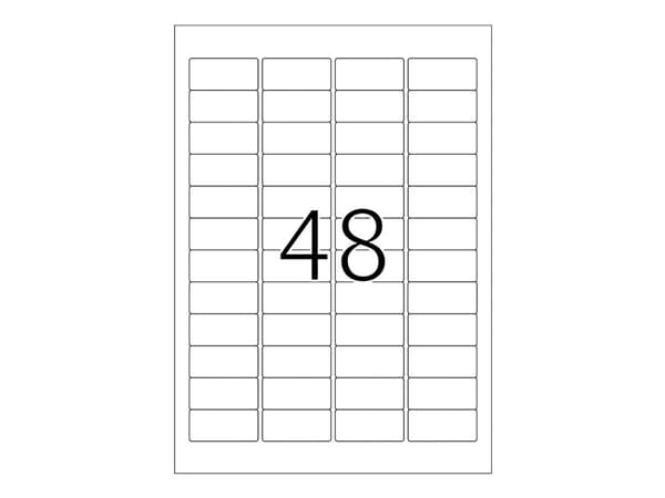 HERMA Spesial - Papir - matt - permanent selvklebende - gul - 45,7 x 21,2 mm 960 etikett(er) (20 ark x 48) etiketter