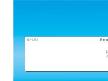 Seiko Instruments SLP-2RLE - Vit - 36 x 89 mm 520 etikett (er) (2 rulle/rullar x 260) adresslappar - för Smart Label Printer 440, 440 Office Administ