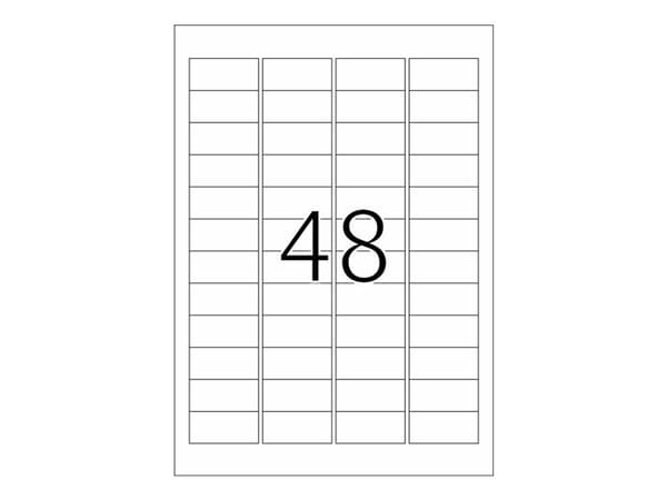 HERMA Special - Polyetylen (PE) - matt - selvklebende - hvit - 45,7 x 21,2 mm 480 etikett(er) (10 ark x 48) filmetiketter