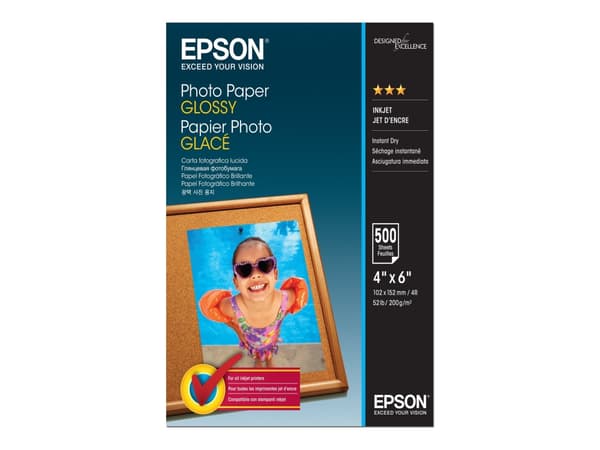 Epson Photo Paper Glossy - 10x15cm - 500 Ark