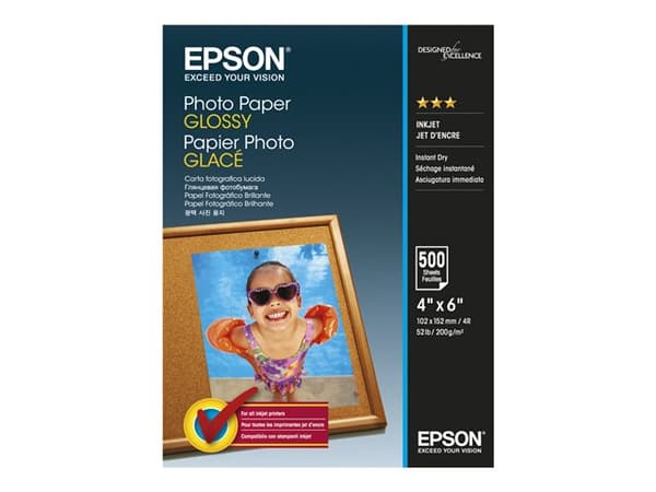 Epson Photo Paper Glossy - 10x15cm - 500 Ark