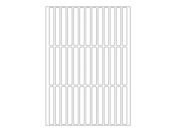 HERMA - Papper - permanent häftning - vit - 6 x 50 mm 1248 etikett (er) (32 ark x 39) etiketter