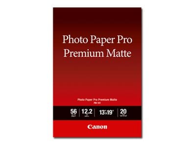 Canon Pro Premium PM-101 - Glatt matt - 310 mikroner - Super A3/B (330 x 483 mm) - 210 g/m² - 20 ark fotopapir - for PIXMA PRO-1, PRO-10, PRO-100