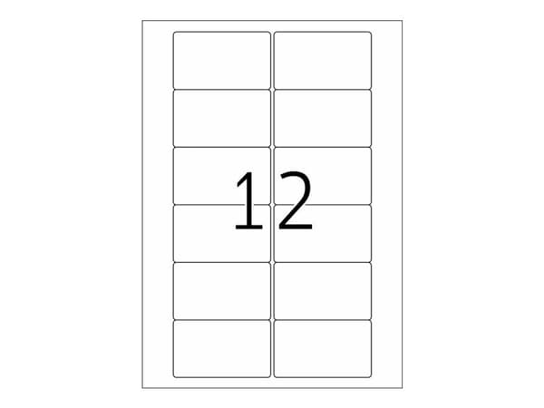 HERMA Special - Papir - matt - permanent selv-adhesiv - hvit - 78.7 x 46.6 mm 300 etikett(er) (25 ark x 12) videobåndetiketter