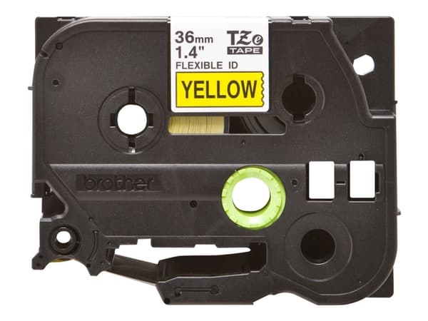 Brother TZe-FX661 - Svart på gult - Rulle 3,6 cm x 8 m) 1 kassett(er) flexibel tape - för P-Touch PT-3600, 530, 550, 9200, 9400, 9500, 9600, 9700, 98
