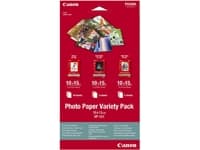 Canon Variety Pack VP-101 - 100 x 150 mm 15 ark fotopapirsett - for PIXMA MG2550, MG3550, MG3650, MG5750, MG5751, MG6450, MG6850, MG7150, MG7750, MG7