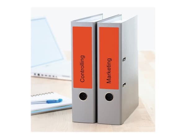HERMA Special - Papir - matt - permanent selv-adhesiv - perforert - rød - 192 x 61 mm 80 etikett(er) (20 ark x 4) opake arkivmappeetiketter