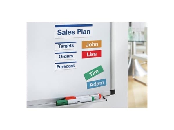 Avery Printable Magnets - Vit - 50 x 140 mm 40 stk (5 ark x 8) magnetetiketter