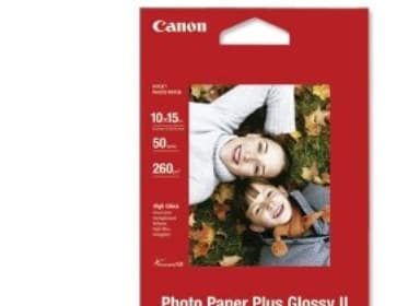 Canon Photo Paper Plus Glossy II PP-201 - Högblank - 270 mikrometer - 100 x 150 mm - 260 g/m² - 5 ark fotopapper - för PIXMA iP2600, iP2700, iP3500,