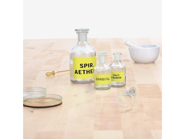 HERMA Special - Papir - matt - permanent selv-adhesiv - lysende gult - 60 mm rund 240 etikett(er) (20 ark x 12) fluorescerende etiketter