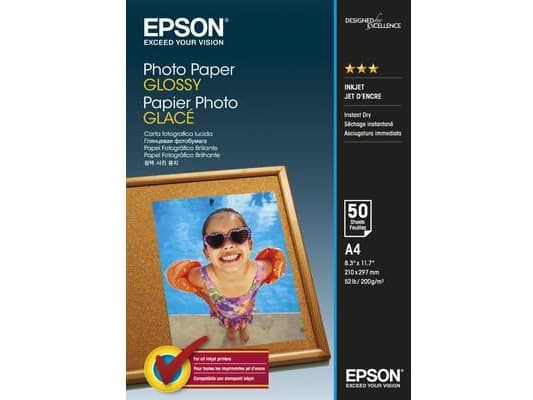 Epson - Blank - A4 (210 x 297 mm) - 200 g/m² - 50 ark fotopapir - for EcoTank ET-2850, 2851, 2856, 4850; EcoTank Photo ET-8500; WorkForce Pro WF-C579