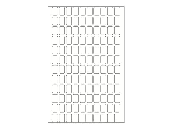 HERMA - Selv-adhesiv - hvit - 8 x 12 mm 3840 etikett(er) (32 ark x 120) merkelapper