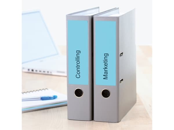 HERMA Special - Papir - matt - permanent selv-adhesiv - blå - 192 x 61 mm 80 etikett(er) (20 ark x 4) opake arkivmappeetiketter